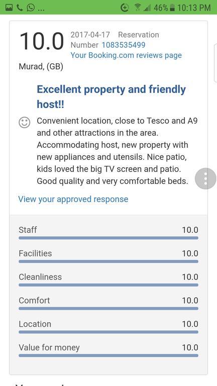 Jane'S Villa Free Parking Inverness Luaran gambar